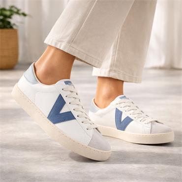 Victoria Berlin V Laced Two Tone Trainer - Azul